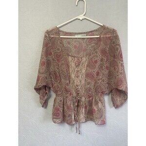 Maurices Size Large Paisley Top E16